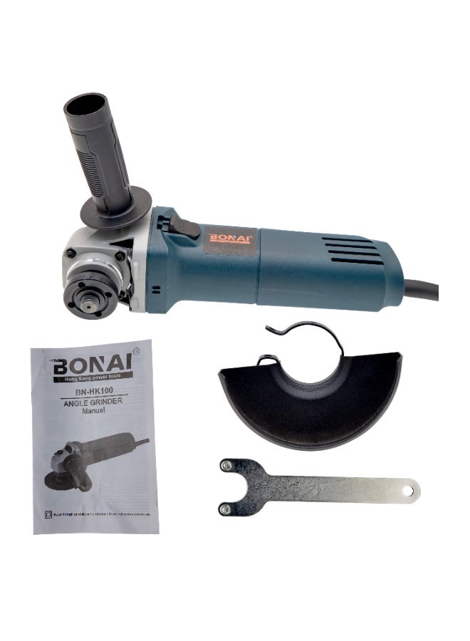 Bonai BN-HK100 Electric Angle Grinder 900W, 12000RPM High-Speed Metal & Tile Cutter, 115/125mm Disc, Heavy-Duty Grinding Tool, 220-240V Power Tool for Cutting, Polishing & Rust Removal - Image 1